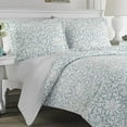 thumbnail image 2 of Laura Ashley 207060 Ensemble de Couette Réversible Bleu, Roi, Floral, Mia, 2 of 5