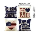 thumbnail image 2 of 4th of July Decor Pillow Cases, 4PC Independence Day Style Pillow Cover Holiday Decoration Sofa Pillowcase, 2 of 8