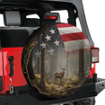 thumbnail image 6 of Lotusprinthandmade US Flag Deer Spare Tire Cover Without Backup Camera Hole, 6 of 7