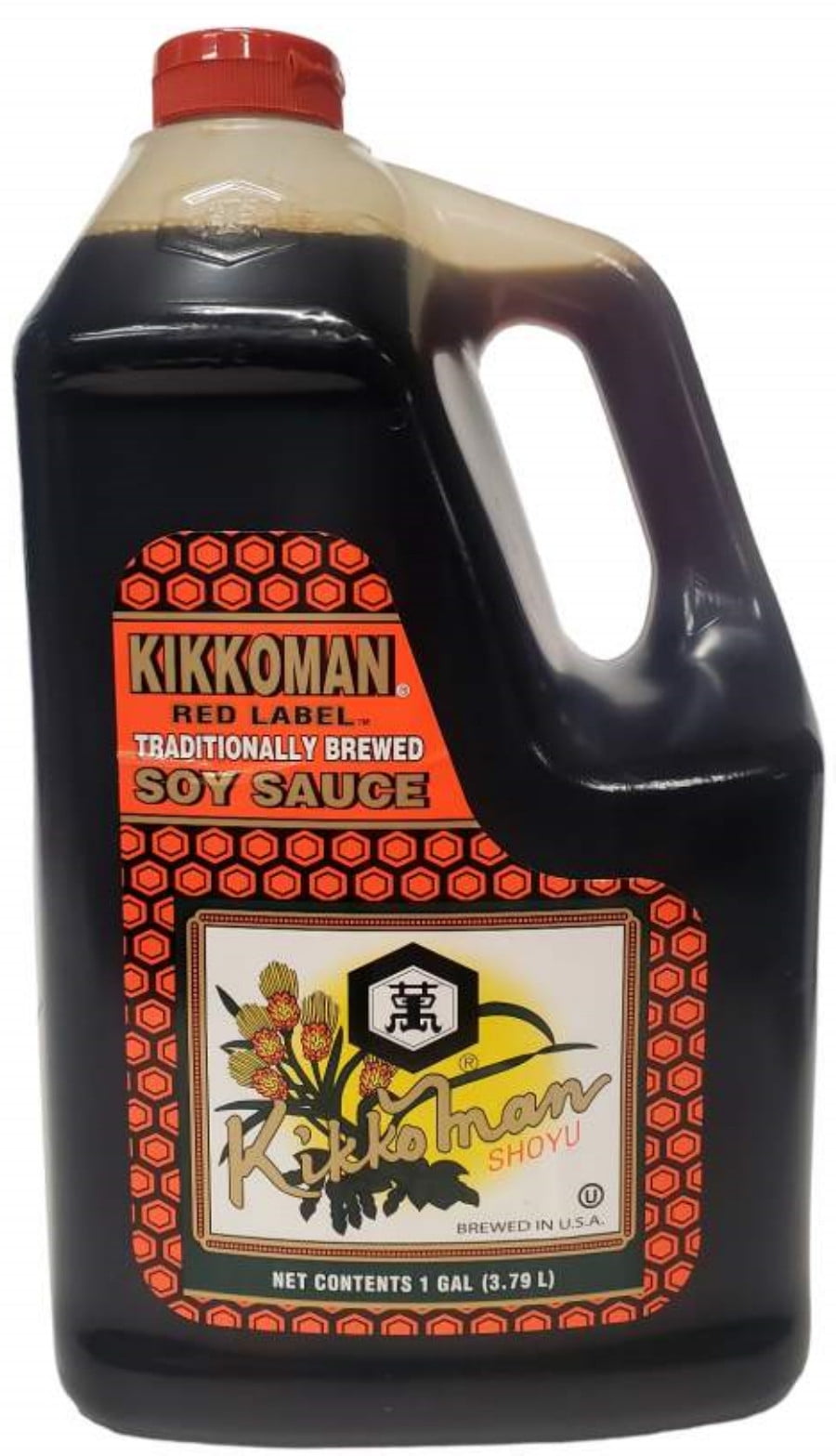 Kikkoman Red Label Soy Sauce Shoyu, 1 Gallon Per Container