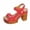 Red, variant on XUNKUSGA Sandals Women Peep Toe Block Heel Shoes for Women Casual Solid Color Dress Sandals for Women Comfort Arch Support Womens Sandals 6-9.5,White