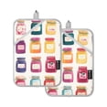 thumbnail image 7 of Yayeee Pot Holders Kitchen Heat Resistant with Pocket 7"x9.8" Cotton Oven Cooking Hot Pads, Colorful Jam, 7 of 7