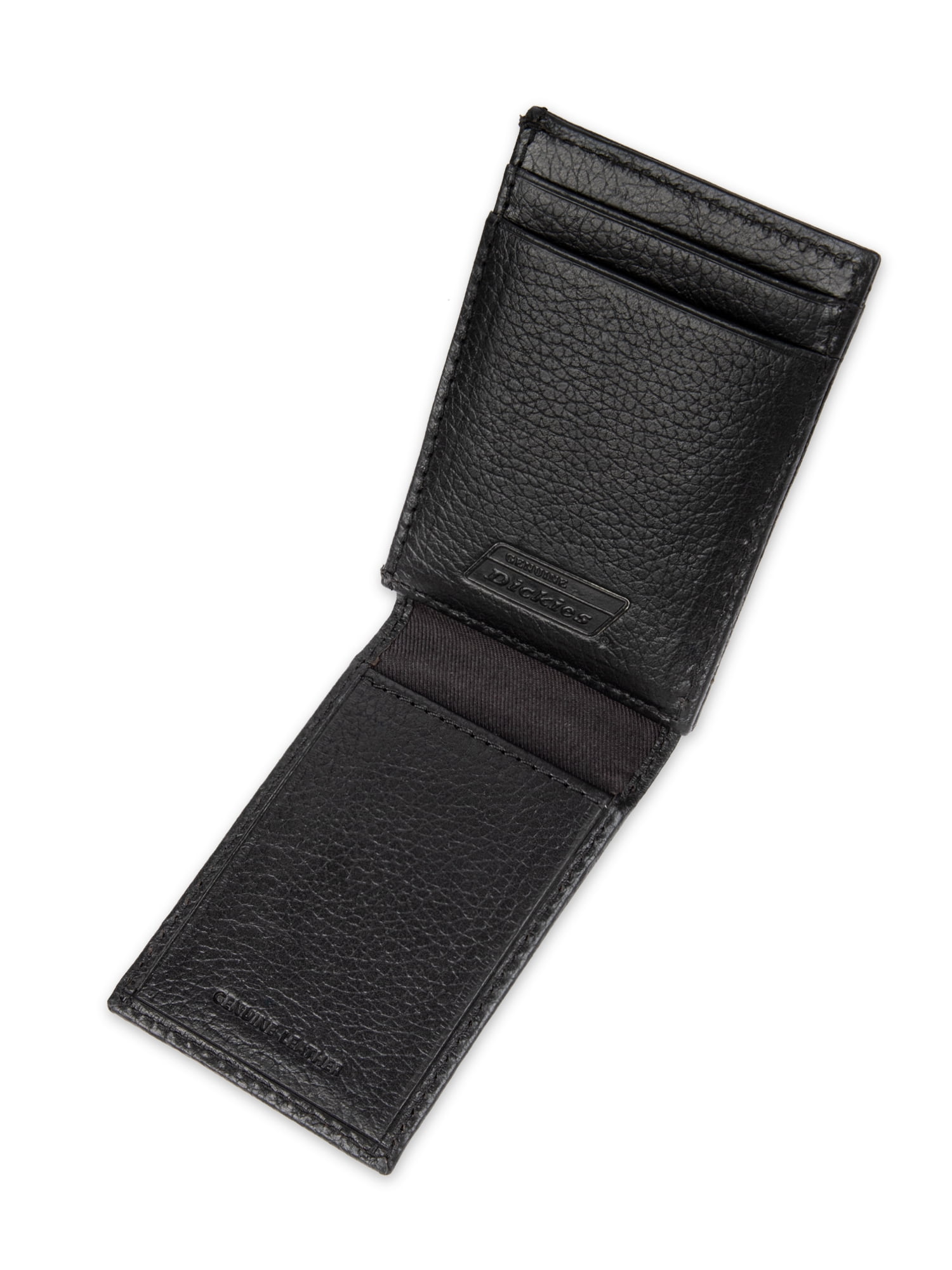 Genuine Dickies Men's Slim Magnetic Front Pocket Wallet, Black