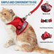 thumbnail image 3 of Cat Harness and Leash for Walking Adjustable Soft Mesh Vest Harnesses with Reflective Strap Metal Leash Ring Metal Clip for Small Medium Large Cats Pe, 3 of 5