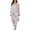 Grey, variant on Eternatastic Women Floral 3 Piece Pajama Sets Long Robe Cami Top & Pants Soft Lounge Sleepwear PJs Sets L Gray