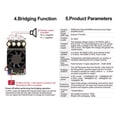 thumbnail image 4 of Amplifier Board, Power Amplifier Board TPA3255 Chip One Click Bridging with Heat Sink for DIY Speakers, 4 of 7