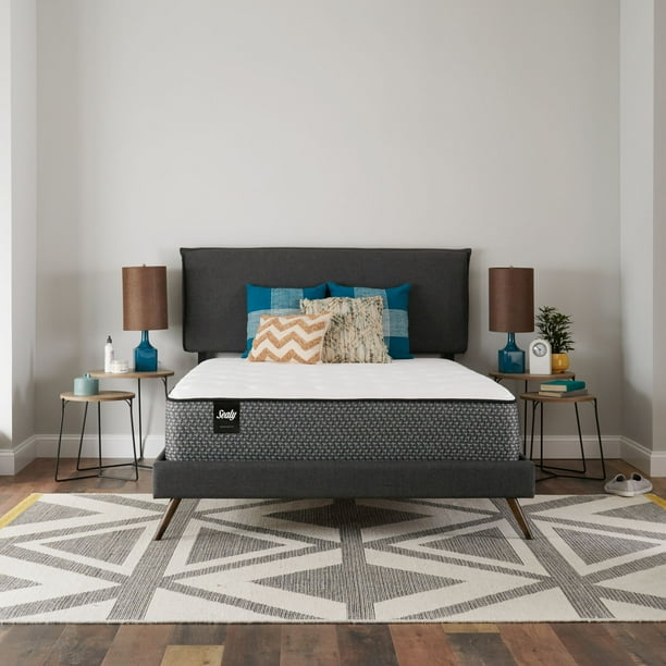 Sealy 12” Medium Firm Encased Coil Innerspring Bed in a Box, Full Mattress