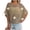 Khaki Tops, variant on Womens Summer Crochet Crew Neck Tops Hollow Out Knit Short Sleeve Pullover 3D Flower Casual Trendy Beach Cover Ups Beige Free Size