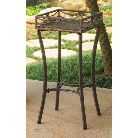 Outdoor Plant Stand in Antique Brown Finish