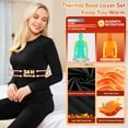 thumbnail image 4 of CL convallaira 2 PACK/Set Women Thermal Underwear Long Johns Set, Soft and Warm Long Underwear Base Layer Pajama for Cold Weather, 4 of 6