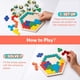 thumbnail image 3 of Rompecabezas hexagonal de madera - Bloque de forma Tangram Rompecabezas Juguete Geometría Lógica Juego de inteligencia STEM Montessori Regalo educativo para todas las edades Desafío, 3 of 5