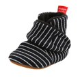 thumbnail image 3 of Juebong Infant Baby Cozy Booties Newborn Boy Girl Stay On Slipper Fall Winter Gripper Non-Slip Crib Shoes Black,13, 3 of 7