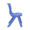 thumbnail image 3 of Blue Plastic Stackable School Chair with 10.5" Seat Height, 3 of 6
