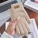 thumbnail image 4 of Guantes de invierno con pantalla táctil para hombre y mujer | Guantes de punto con forro polar grueso | Guantes térmicos de ciclismo resistentes al viento | Compatibles con pantalla táctil para, 4 of 6