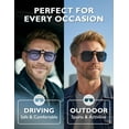 thumbnail image 3 of TINHAO Clip On Sunglasses Polarized Photochromic Over Prescription Glasses, UV400 Protection Flip Up Lens for Men Women, Day Night Driving Anti Glare, 4 Colors Available, Lightweight, 3 of 8