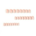 thumbnail image 2 of POINTERTECK Press on Nails Extra Short Nude Fake Nails Square Petite Solid Color Acrylic Nails Short False Nails, 2 of 7