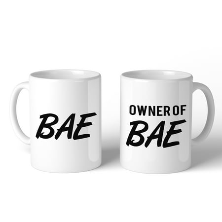 365 Printing Bae And Owner Of Bae White Ceramic Muges For Couples Matching