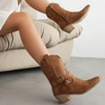 thumbnail image 5 of Ladies' And Winter Women's Boots Independent Station Belt Thick Heel Short Boots, 5 of 8