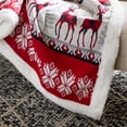 thumbnail image 5 of SAFAVIEH Prancer Sherpa Throw, 50" x 60", Red, 5 of 6