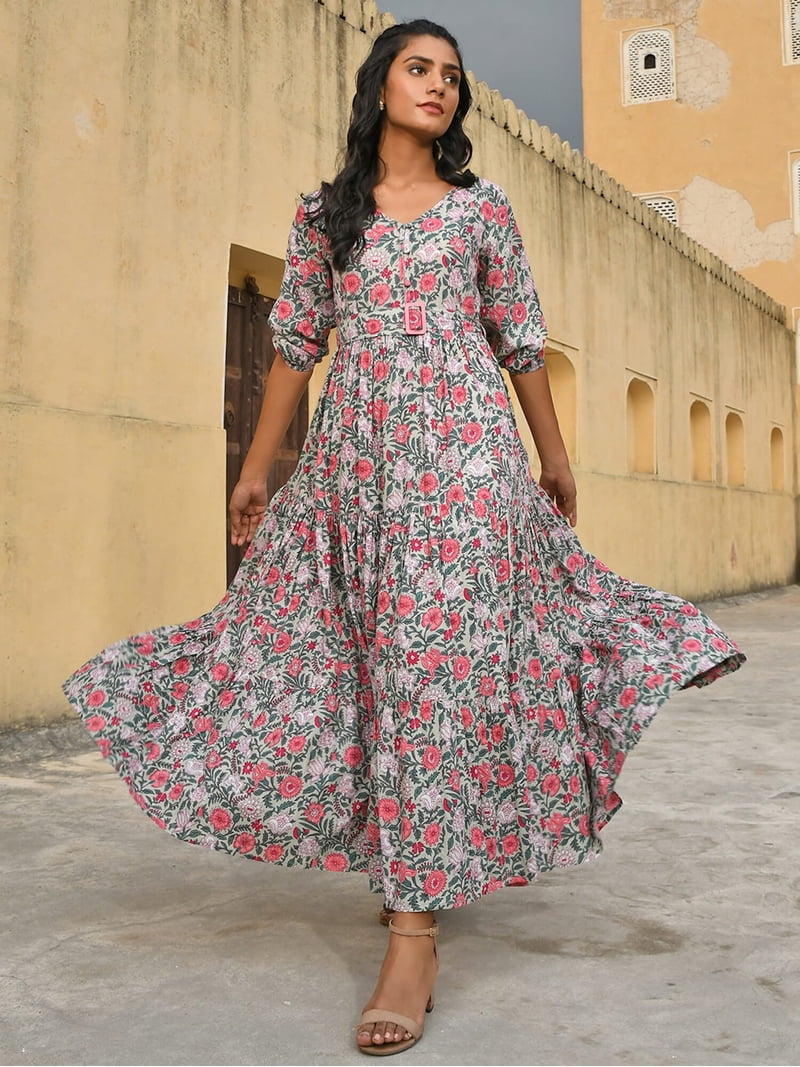 western pastel dress WESTFADE Pastel Purple Heart Embroidered Gingham Square Neck Puff Sleeve  Fit Flare Mini Dress Summer Cottage Core Tropical Picnic Boho Western Wear  For Women