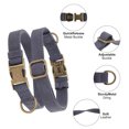 thumbnail image 2 of Unique Bargains Dog Collar Soft PU Durable Heavy Duty Dog Collar with Quick Release Metal Buckle Puppy Collar Adjustable Collar for Dogs Medium Blue, 2 of 7