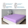 thumbnail image 7 of DNG Creations 5 Piece Zipper Sheet Set - Include (1 Elastic Fitted Sheet , 1 Base Sheet has Zipper, 1 Flat Sheet And 2 Pillowcase) 24 Inch Deep Pocket ( Solid Lilac - Queen ), 7 of 7