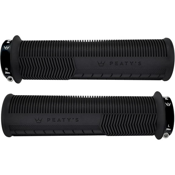 Peaty's Mushroom Thin Lock-On Grips, Pair, Black
