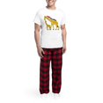 thumbnail image 5 of CafePress - I Love Giraffes Men's Light Pajamas - Men's Light Loose Fit Cotton Pajama Set, 5 of 7