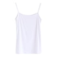 thumbnail image 1 of Chaleco de verano para mujer Chaleco con correa para el hombro ajustable Sin mangas Camiseta sin mangas para mujer (Talla XL Blanco), 1 of 5