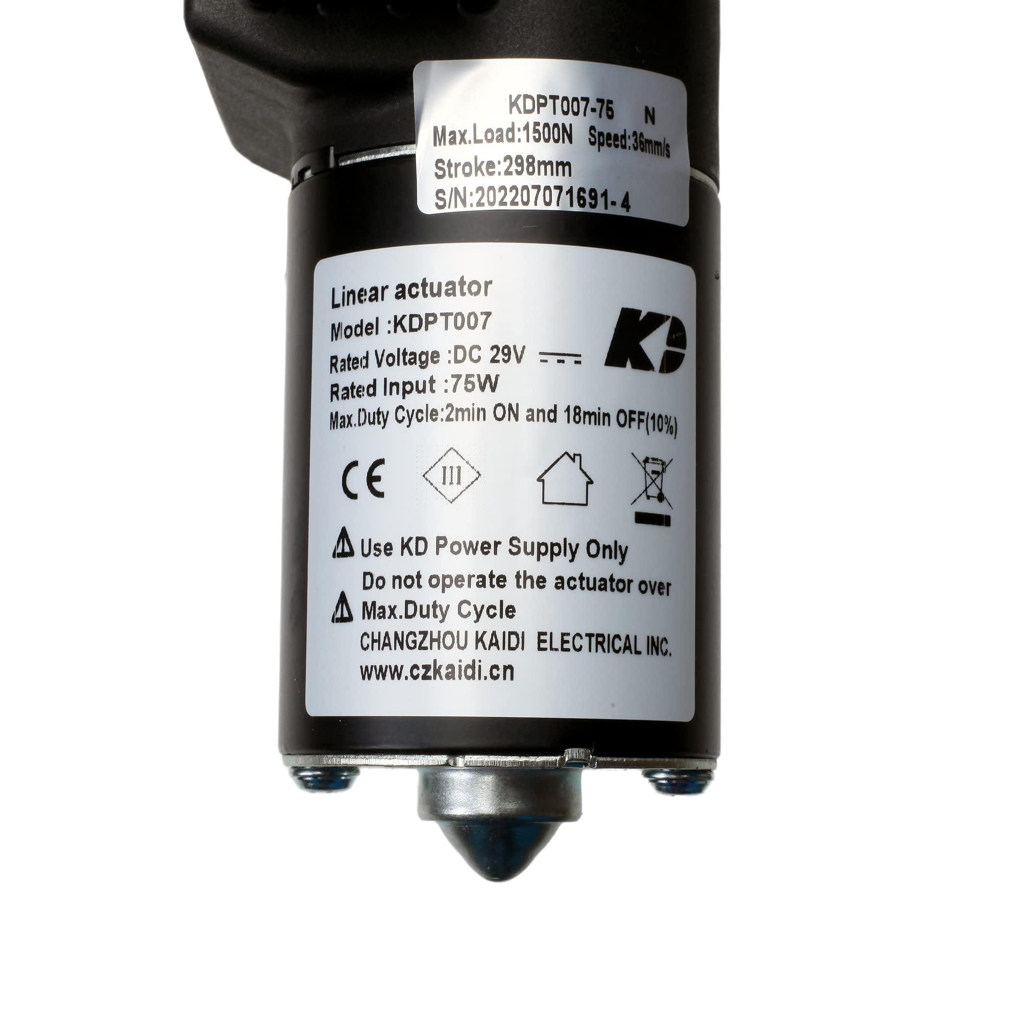 Kaidi Motor Actuator Model KDPT007-75 Replacement Kit for Power Recliner Sofa