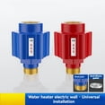 thumbnail image 3 of 4 Piezas [Dientes de Cobre Engrosados] Calentador de Agua Eléctrico de Pared Anti-Eléctrico Accesorios de Calentador de Agua Doméstico Rojo, 3 of 5