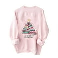 thumbnail image 2 of Hipattires Womens Christmas Sweatshirts , Christmas Womens Clothes , Graphic Loose Trendy Long Sleeve ， Pink, 2 of 6