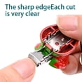 thumbnail image 2 of Nail Clipper Compact Size Foldable Creative Shape Sharp User-friendly Multipurpose Stainless-Steel Fruit Strawberry Keychain Fingernail Cutter Manicure Supplies, 2 of 8