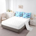 thumbnail image 3 of YST Kids Kawaii Octopus 7-Piece Comforter Set, Cute Sea Animal Bed In A Bag, Queen, 3 of 4
