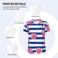 thumbnail image 5 of Fotbe Pink Flamingo Baseball Jersey Shirt for Men and Women, Casual Short Sleeves Button Down T-Shirt-Medium, 5 of 9