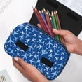 thumbnail image 7 of Hirioo Airplanes in the Sky for Large Grid Mesh Pencil Case with Zipper Stationery Organizer Case, 7 of 7