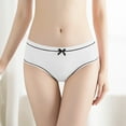 thumbnail image 2 of PMVFHDE Women Mid Rise Ribbed Triangle Panties Plus Size Cute Breathable Comfort Solid Color Underwear Plus Size Underwear For Women, 2 of 4