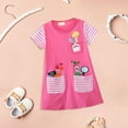 thumbnail image 4 of Children's Skirt European And American Children's Clothing Short Sleeved Knitted Round Neck Cute Girl's Dress, 4 of 9