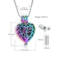 thumbnail image 2 of Cut Out Tree of Life Heart Pendant Cremation Urn Pendant Urn Necklace Lockets for Ashes Hair Perfume Memorial Jewelry, 2 of 5