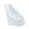 thumbnail image 4 of Colaxi Acrylic Brochure Holder Brochure Display Stand Gifts Document Paper Literature Holder s Holder for Pamphlets Reception A6 4 Tier, 4 of 10