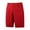 Red, variant on Kvture Mens Button Dress Shorts Solid Color Straight Leg Knee Length Shorts Fashion Loose Work Suit Shorts with Pocket Green XL