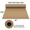 thumbnail image 3 of UOFFICE Kraft Paper Roll 600'x48" 50lb Strength Brown Shipping Paper Fill, 3 of 7