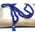 thumbnail image 3 of K-KED BLUE JADE 8MM MALA ROSARY 108 PRAYER BEAD NECKLACE MEDITATION YOGA MALA TASSEL, 3 of 3