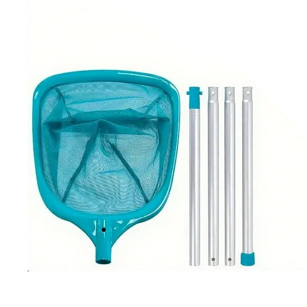 Red colectora de hojas para piscina con malla fina y palo de aluminio. Red de limpieza para piscinas. Adecuada tanto para piscinas elevadas como enterradas.