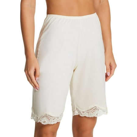 

Women s Ilusion 71002637 20 Inch Lace Trim Cotton Pettipant (Beige L)