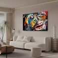 thumbnail image 3 of An Abstract Depiction Of An Intense Expression Poster Decorative Painting Canvas Wall Art Living Room Posters Bedroom Painting,Frame-style,12x18inch(30x45cm), 3 of 8