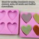 thumbnail image 4 of Moldes de silicona con forma de corazón, 4 moldes de jabón en forma de corazón, moldes de silicona para hacer jabón, dulces, pasteles, velas, boda, regalo de San Valentín, 4 of 4