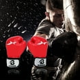 thumbnail image 2 of Guardoinrt Gants de Boxe en PU à Grand Application Résistants à l'Usure Durables Apparence Tendance Confortables Noirs, 2 of 6