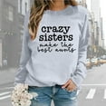 thumbnail image 1 of WILLBEST Sweat à Capuche pour Femmes, Chandails en Molleton Oversize à Manches Longues, Col Rond, Imprimé Lettre, Léger, Ample, Blouse, Haut Imprimé, 1 of 6