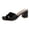 stag126-Black, variant on BRICH Women's Square Open Toe Heels Sandals Low Block Heeled Sandal on Mules Comfortable Casual Dress Pumps Shoes Black 8